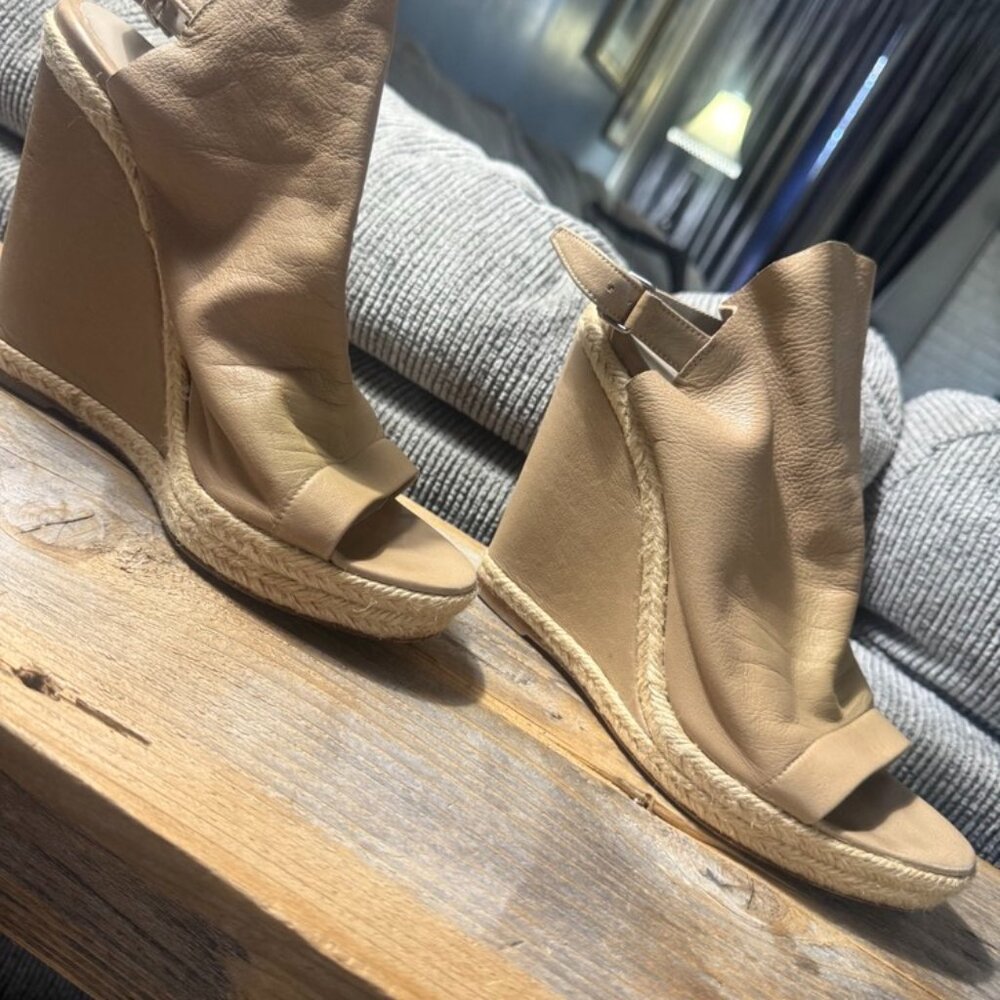 BALENCIAGA LEATHER WEDGE SHOE